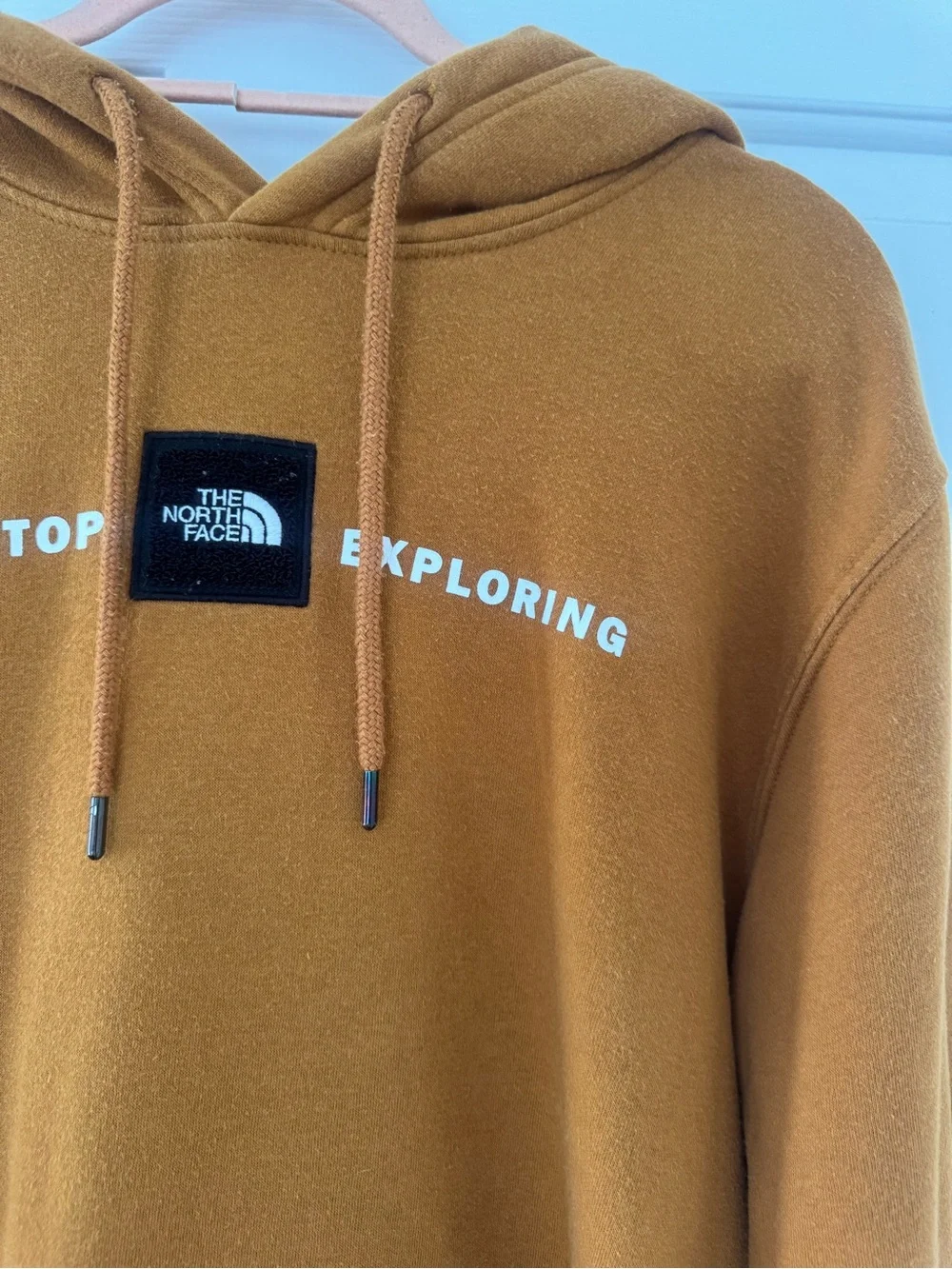 The North Face Men’s Pullover Hoodie in Mustard Color